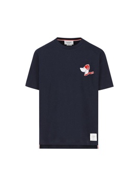 Thom Browne Hector-Patch Crewneck T-Shirt