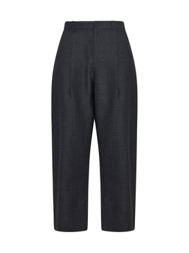 Studio Nicholson Tuck High-Waisted Tapered Leg Trousers