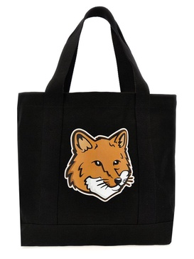 Maison Kitsuné Fox Head Printed Large Tote Bag