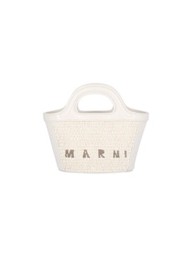 Marni Tropicalia Logo Embroidered Micro Tote Bag