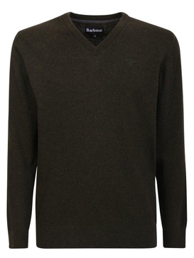 Barbour V-Neck Long-Sleeved Knit Jumper