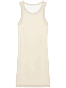 Helmut Lang Ribbed Crewneck Tank Mini Dress