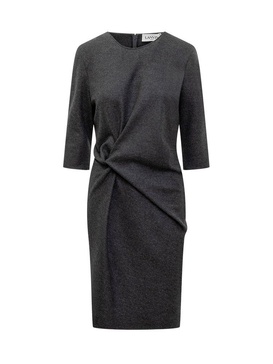 Lanvin Cat Pin Mid-Length Dress