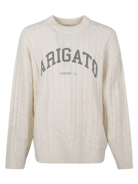 Axel Arigato Logo Intarsia Cableknit Sweater