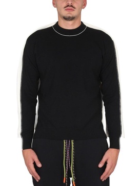 Ambush Colour-Block Knit Crewneck Sweater