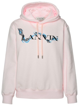 Lanvin Logo Printed Drawstring Hoodie