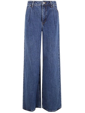 Wide Leg Denim Jeans - Ml Mid Blue / 25