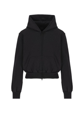 Balenciaga Embellished-Logo Zipped Hoodie