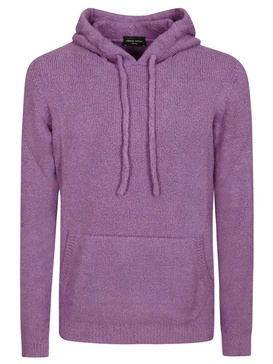 Roberto Collina Drawstring Knit Hoodie