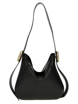 Lanvin Logo Embossed Melodie Hobo Bag