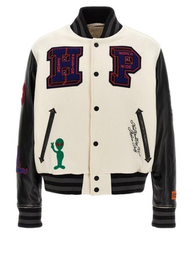 Heron Preston HP Patches Varsity Bomber Jacket