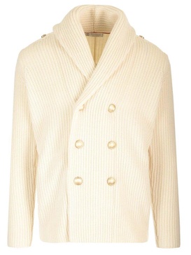 Brunello Cucinelli V-Neck Double-Breasted Cardigan