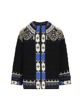 Etro Geometric Pattern Quilted Jacquard Jacket