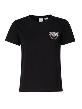 Pinko Love Bird Embellished Crewneck T-Shirt