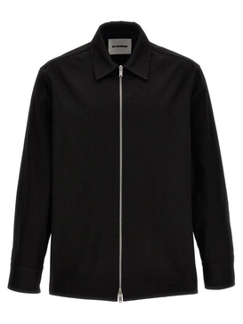 Jil Sander Long-Sleeved Zip-Up Shirt