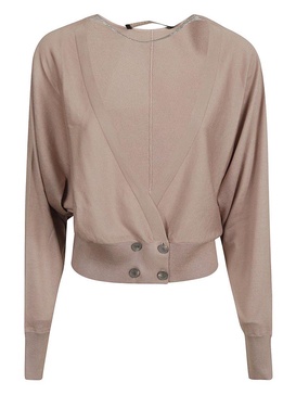 Fabiana Filippi V-Neck Double Breasted Cardigan