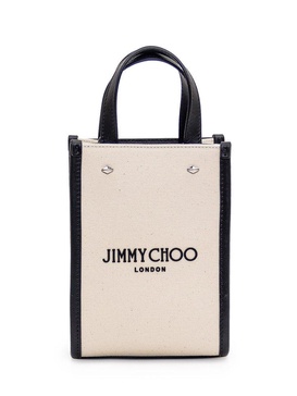 Jimmy Choo Logo Embroidered Mini Tote Bag