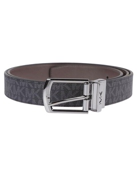 Michael Kors Logo-Engraved Monogram Printed Belt