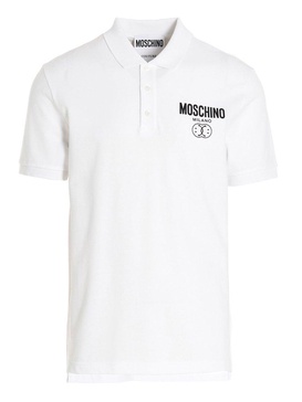 Moschino Logo Printed Short-Sleeved Polo Shirt