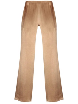 Antonelli Straight-Leg Elasticated Waistband Satin Trousers