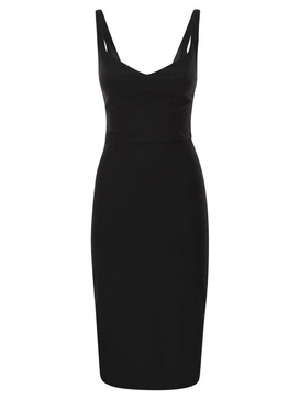 Elisabetta Franchi Sweetheart Neck Sleeveless Midi Dress