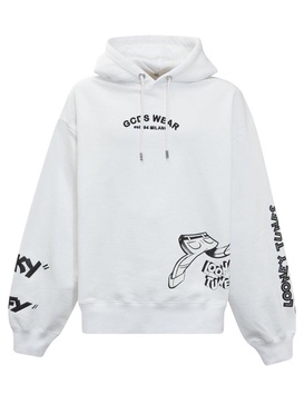 GCDS Graphic Print Hoodie