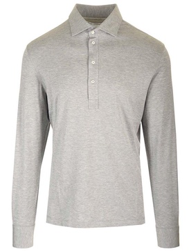 Brunello Cucinelli Long-Sleeved Polo Shirt