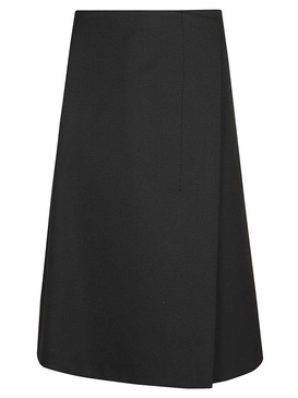 Sportmax Low-Rise Wrap A-Line Skirt