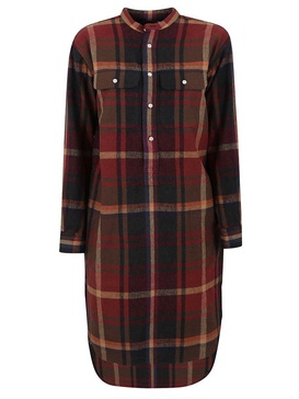 Polo Ralph Lauren Checked Long-Sleeved Shirt Dress