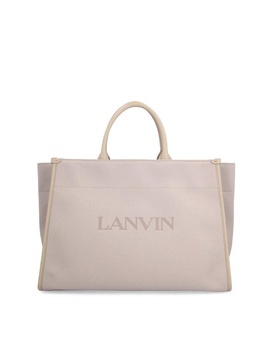 Lanvin PM Logo Detailed Tote Bag