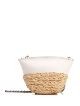 Stella McCartney Falabella Raffia Mini Shoulder Bag