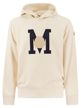 Moncler Logo Embroidered Long-Sleeved Hoodie