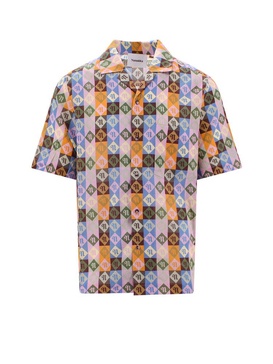 Nanushka Allover Printed Collared Button-Up Shirt