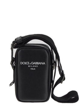 Dolce & Gabbana Logo Printed Small Shoulder Bag