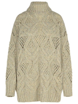 Sportmax 'Edicola' Grey Wool Blend Sweater