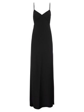 Max Mara V-Neck Satin Slip Dress