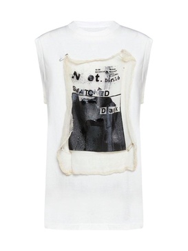 Maison Margiela Graphic Printed Sleeveless T-Shirt