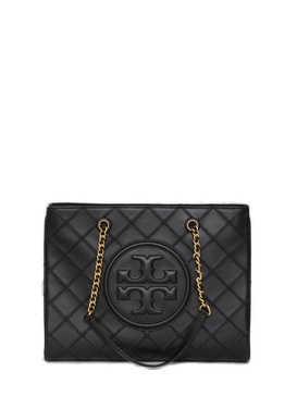 Tory Burch 'Fleming' Leather Bag With Diamond Pattern