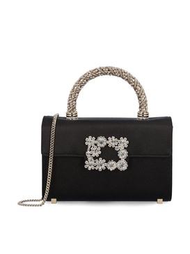 Roger Vivier Embellished Foldover Top Tote Bag