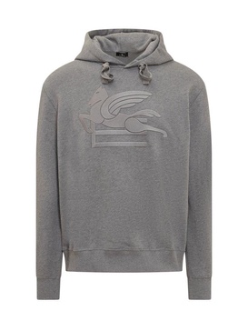 Etro Logo Printed Drawstring Hoodie