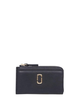 Marc Jacobs Logo Plaque Zip-Up Wallet