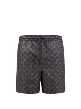 Gucci Monogrammed Drawstring Swim Trunks