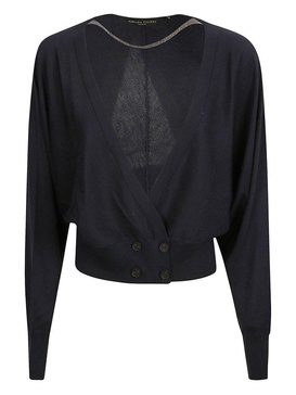 Fabiana Filippi V-Neck Double Breasted Cardigan