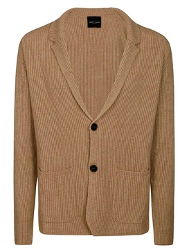 Roberto Collina Button-Up Ribbed Knit Cardigan