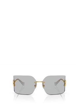 Miu Miu Eyewear Logo-Plaque Oversize-Frameless Sunglasses