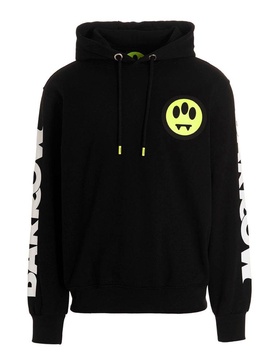 Barrow Logo Printed Long-Sleeved Drawstring Hoodie