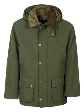 Barbour Button-Up Hooded Jacket