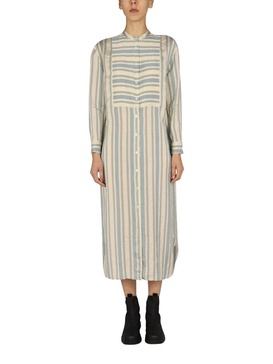 Aspesi Striped Pattern Shirt Dress