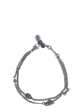 Alexander McQueen Twin Skull Chain Bracelet