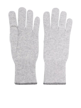 Brunello Cucinelli Contrasting-Trim Knitted Gloves